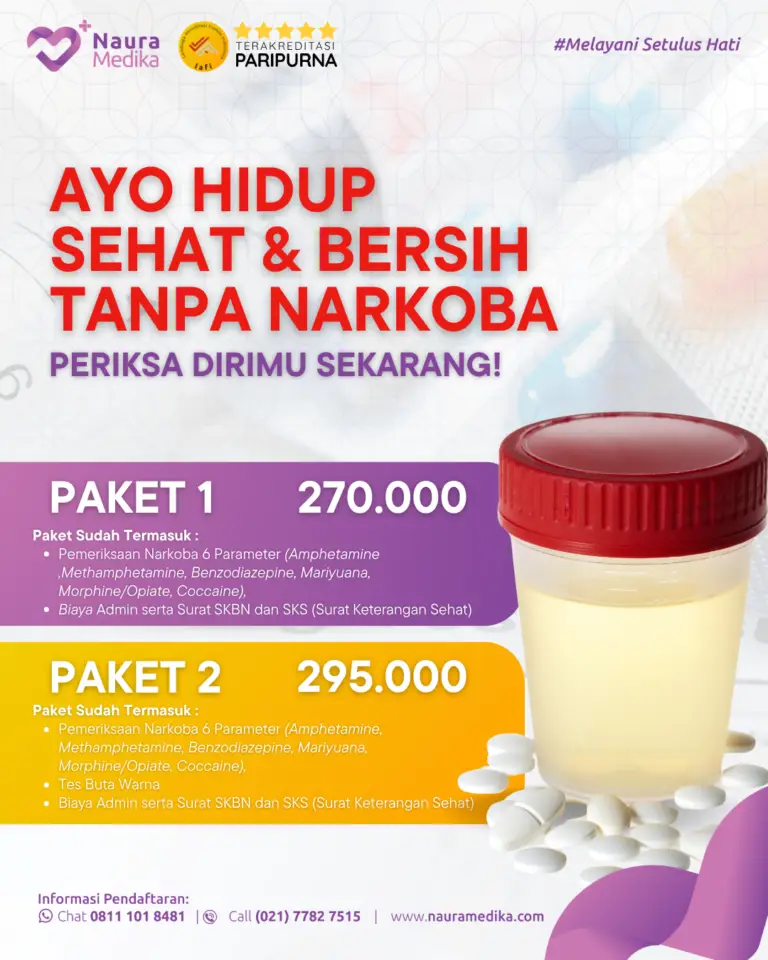 Promo Tes Narkoba Klinik Naura Medika